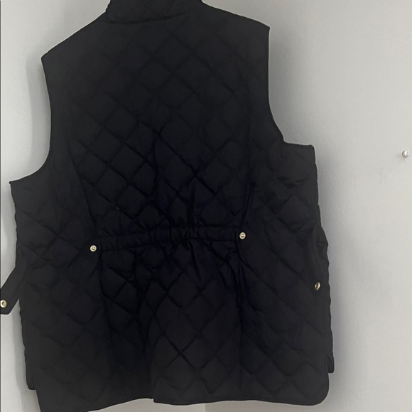 Talbots Black Vest with Gold Accents - Picture 10 of 12